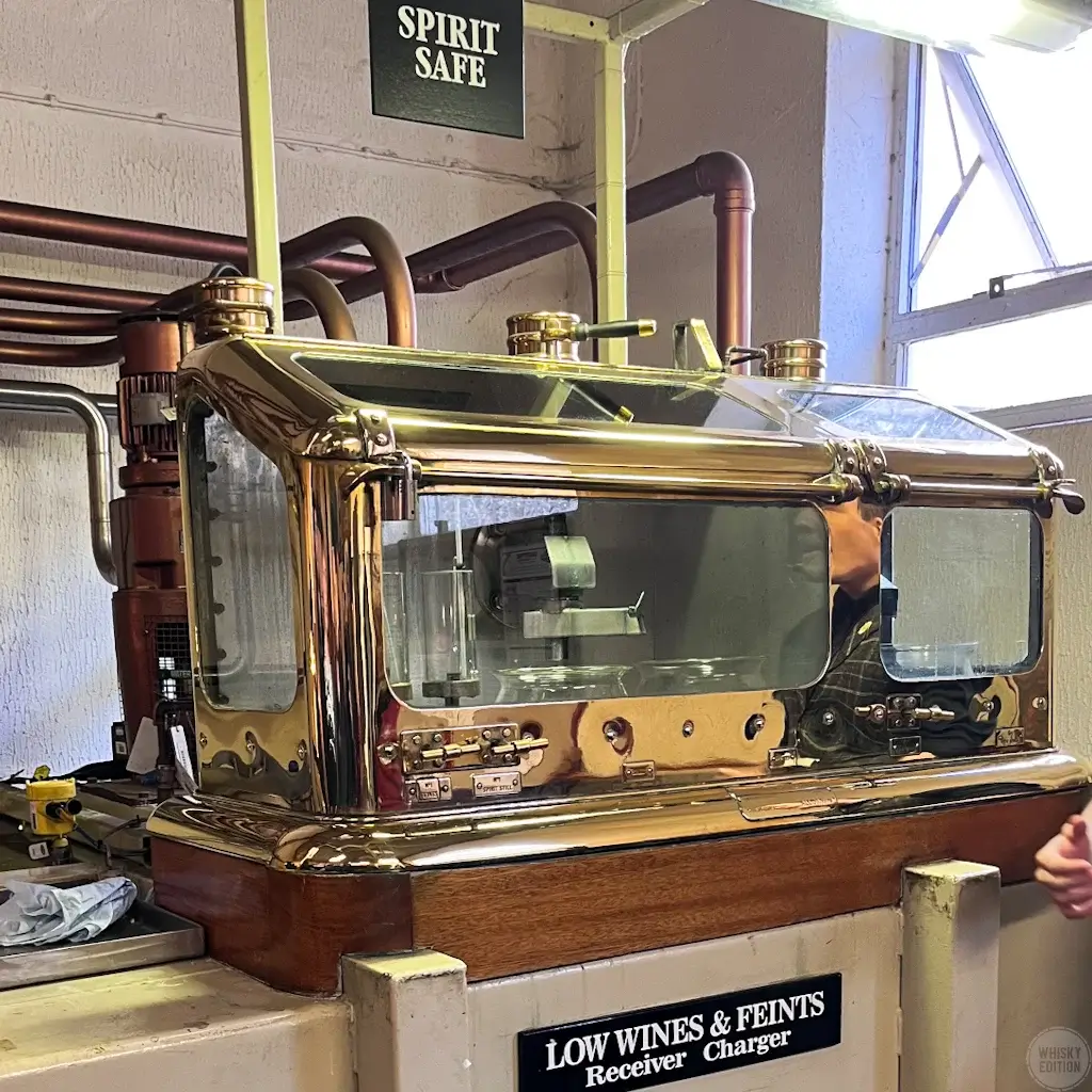 The spirit safe at Oban Distillery