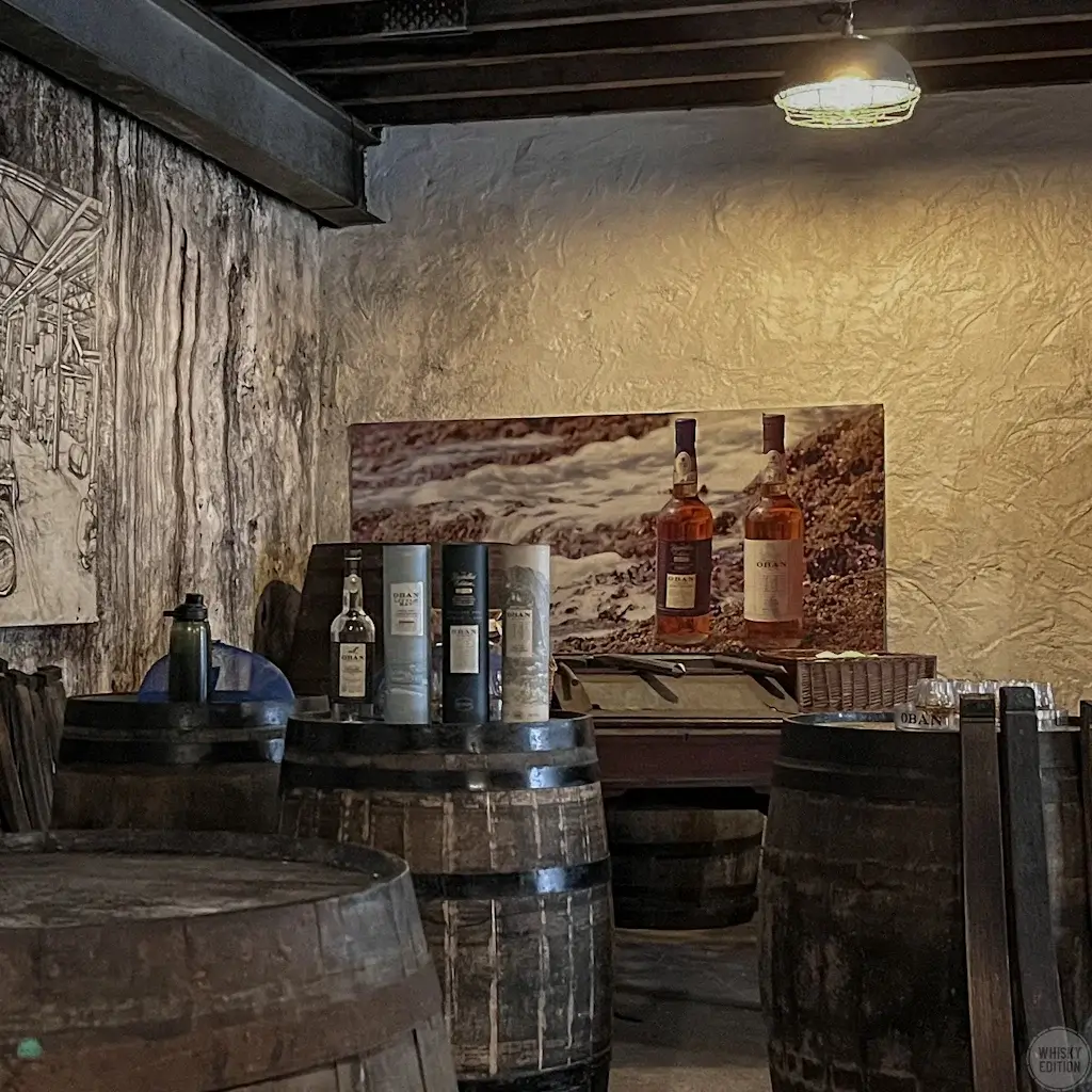 The tasting room at Oban Distillery