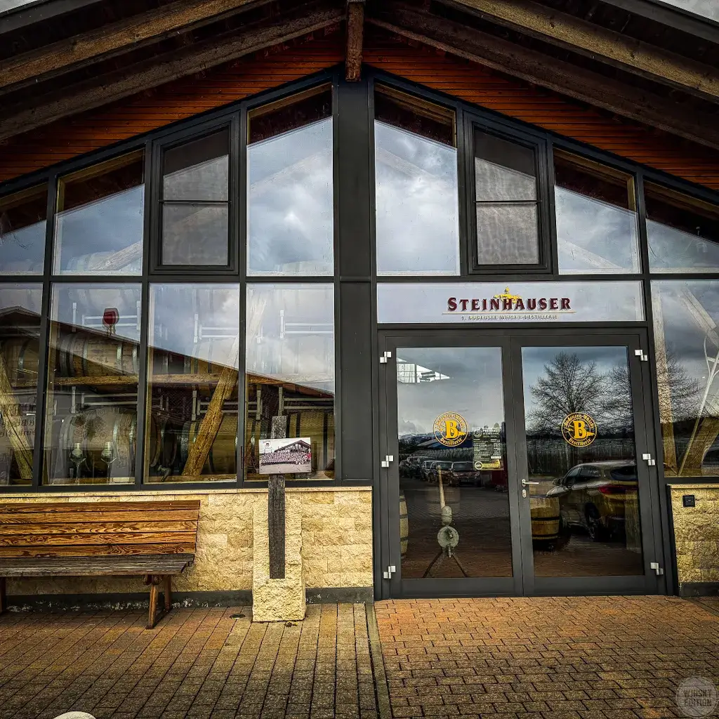 The entrance to the Steinhauser distillery in Kressbronn on Lake Constance