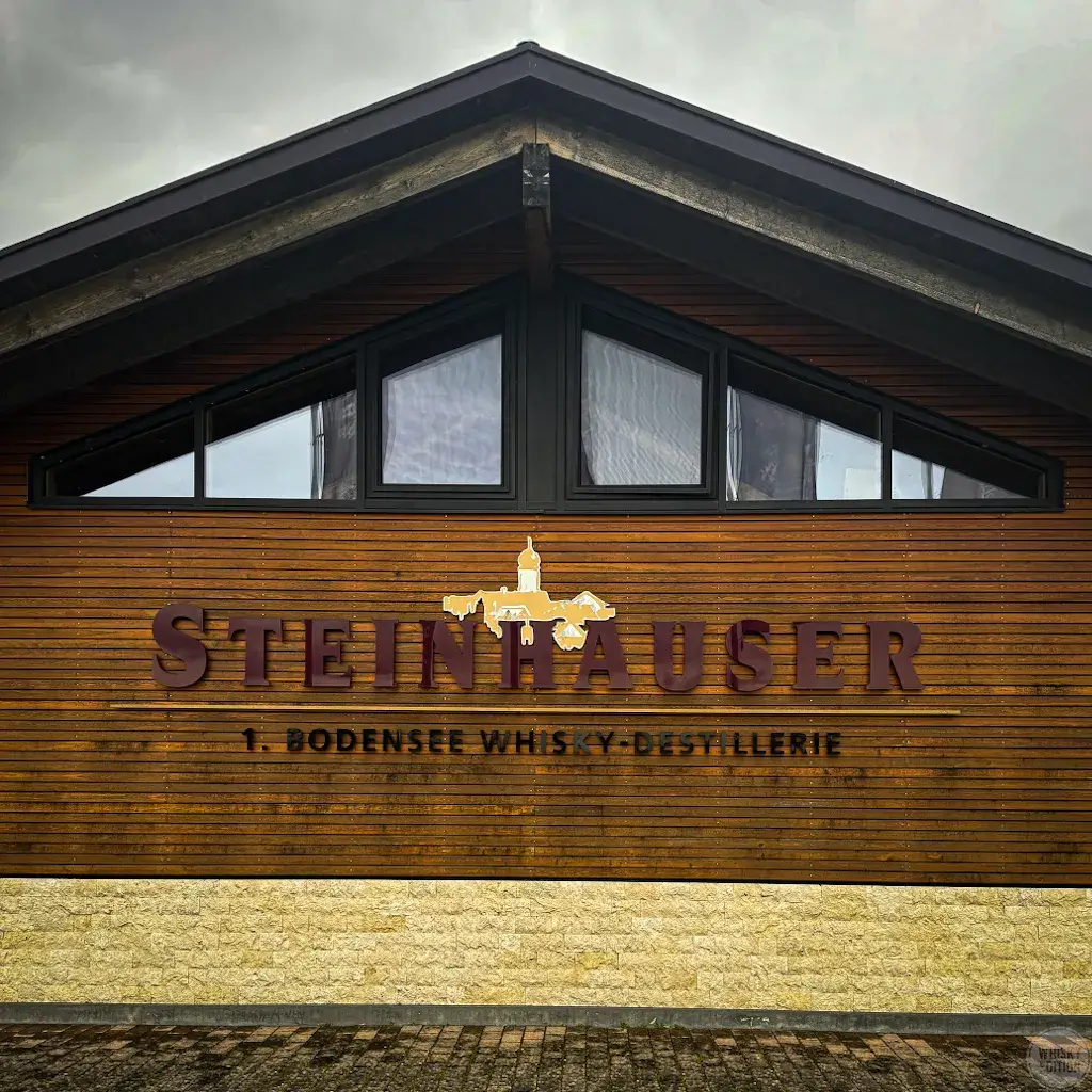 The facade of the Steinhauser distillery in Kressbronn on Lake Constance