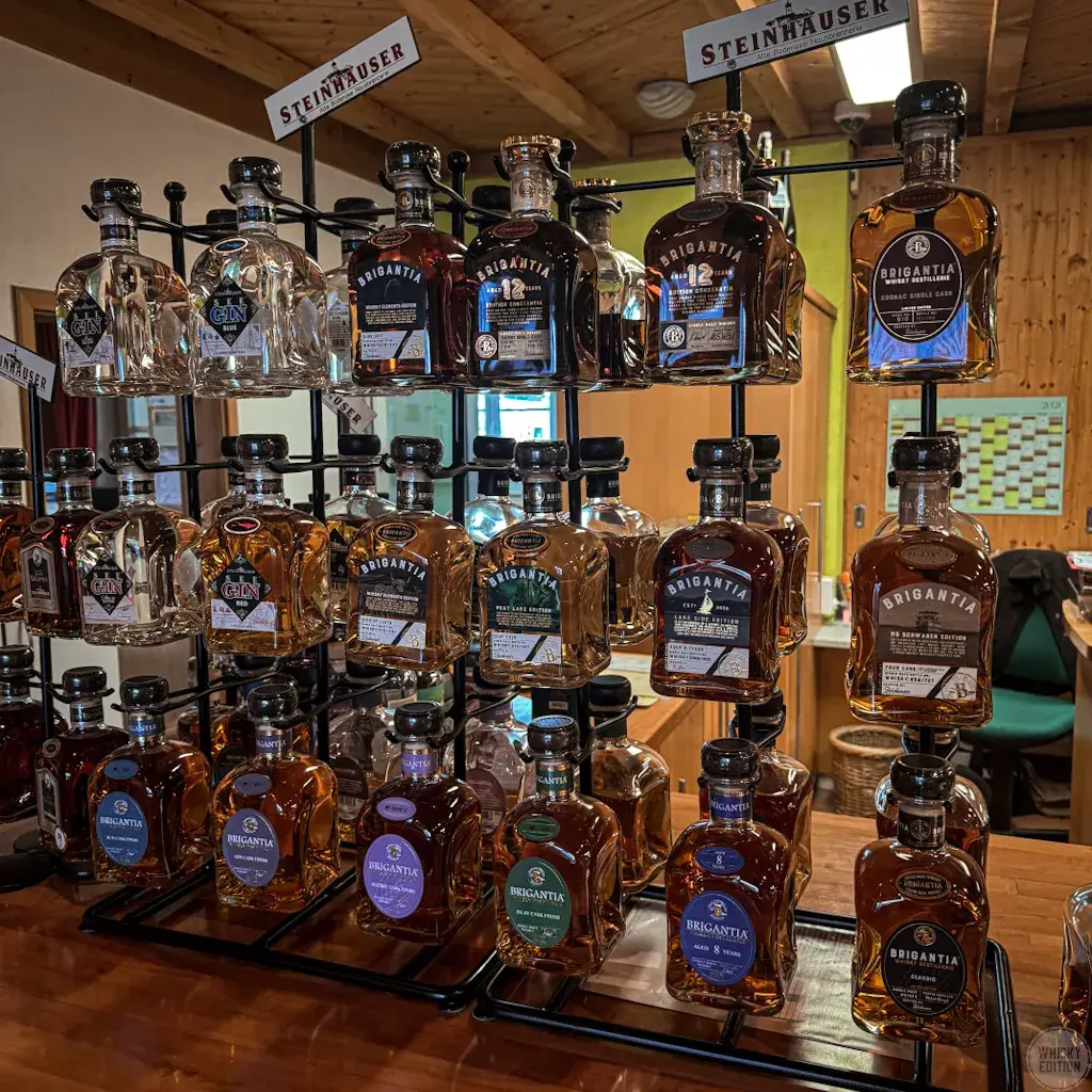 The display inside the Steinhauser farm shop with the full Brigantia collection